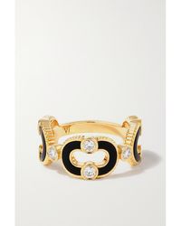 Viltier - Magnetic Enchainee 18-Karat, Diamond And Onyx Ring - Lyst
