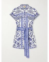 FARM Rio - Wonderful City Printed Linen Jumpsuit - Lyst