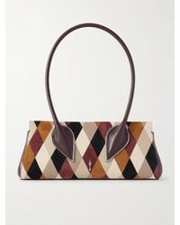 Christian Louboutin - Venus Baguette Patchwork Leather And Suede Shoulder Bag - Lyst