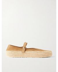 Loewe - Paula's Ibiza Rio Suede Mary Jane Espadrilles - Lyst