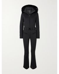 Goldbergh - Parry Belted Hooded Faux Fur-Trimmed Ski Suit - Lyst