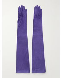 KHAITE - Remo Suede Gloves - Lyst