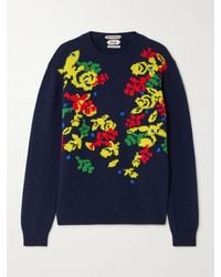 JW Anderson - Pringle Floral Intarsia-Knit Cashmere Sweater - Lyst