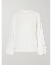 Comme des Garçons - Ruffled Cotton-Jersey T-Shirt - Lyst
