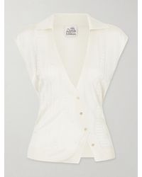 Donde Esteban - Guayabera Stretch-Knit Coverup - Lyst