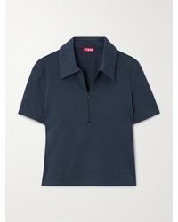 STAUD - Lonnie Oberteil Aus Stretch-Ponte Mit Polokragen - Lyst