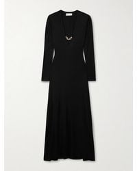 Tory Burch - Jessa Maxikleid Aus Glänzendem Jersey Mit Verzierungen - Lyst