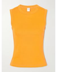 Flore Flore - Esmé Ribbed Organic Cotton-Jersey Tank - Lyst