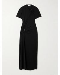 Rabanne - Embellished Cutout Jersey Maxi Dress - Lyst