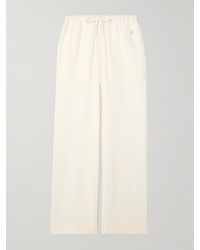 ÉTERNE - Brody Hose Mit Geradem Bein Aus Baumwollgaze Mit Verzierung - Lyst
