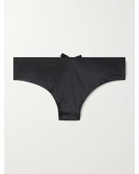 Eres - Patti Bow-Detailed Cutout Satin Briefs - Lyst