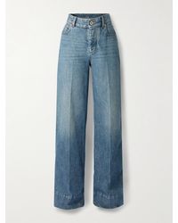 Bottega Veneta - High-Rise Straight-Leg Jeans - Lyst