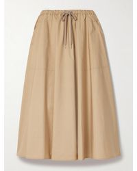 Moncler - Cotton-Poplin Maxi Skirt - Lyst