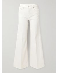 Mother - Net Sustain Twister Skimp Denim Mid-Rise Flared Jeans - Lyst