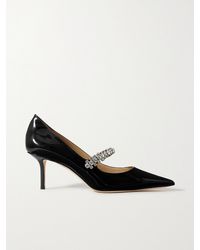 Jimmy Choo - Bing 65 Mm Pumps Aus Lackleder Mit Kristallen - Lyst