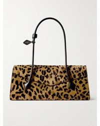 Alaïa - Le Teckel Flap Leather-Trimmed Leopard-Print Calf Hair Shoulder Bag - Lyst
