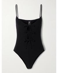 Lisa Marie Fernandez - Badeanzug Aus Crêpe Zum Binden - Lyst