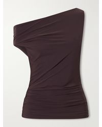 Agolde - Carlin Off-The-Shoulder Cotton-Jersey Tank - Lyst