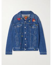 Mother - La Doublej The Drop It Drifter Embroidered Denim Jacket - Lyst