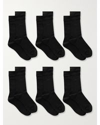 CDLP - Net Sustain Set Aus Sechs Paar Socken Aus Einer Biobaumwollmischung Mit Intarsienmotiv - Lyst