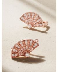 Garrard - Fanfare Symphony 18-Karat Rose Diamond Earrings - Lyst