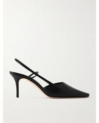 Manolo Blahnik - Touki 70 Slingback-Pumps Aus Leder - Lyst