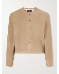 Stouls - Astrid Suede Cardigan - Lyst