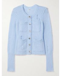 R13 - Gestrickter Cardigan Mit Distressed-Details - Lyst