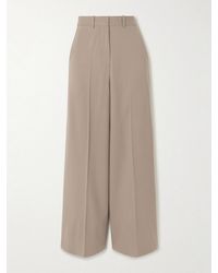 JOSEPH - Alana Wool-Blend Twill Wide-Leg Pants - Lyst