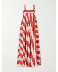 Zimmermann - Roselight Striped Cotton Maxi Dress - Lyst