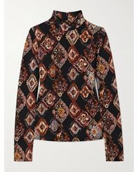 Cara Cara - Haut À Col Montant En Jersey Stretch Imprimé Suzie - Lyst