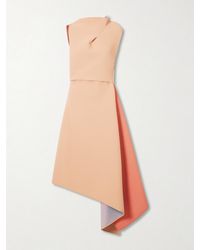 Maticevski - Lash Cape-Effect Two-Tone Faille Midi Dress - Lyst