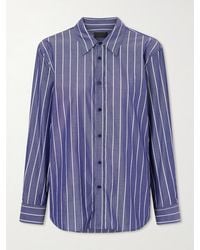 Nili Lotan - Raphael Striped Cotton Shirt - Lyst