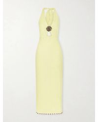 Cala De La Cruz - Orly Embellished Cutout Linen Maxi Dress - Lyst
