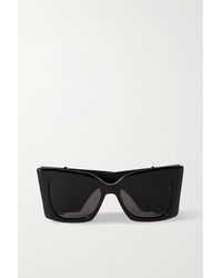 Saint Laurent - Blaze Oversized Cat-eye Acetate Sunglasses - Lyst