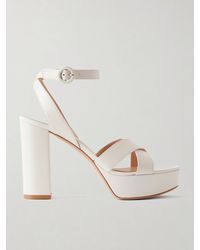 Gianvito Rossi - Sabrina 70 Leather Platform Sandals - Lyst