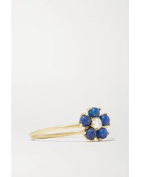 Jennifer Meyer 18-karat Gold, Lapis Lazuli And Diamond Ring - Metallic