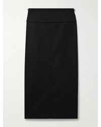Proenza Schouler - Adriana Paneled Wool-Blend Twill Maxi Skirt - Lyst