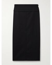 Proenza Schouler - Adriana Paneled Wool-Blend Twill Maxi Skirt - Lyst