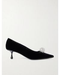 Jimmy Choo - Orb 50 Velvet Pumps - Lyst