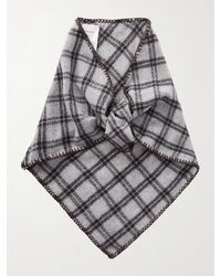 mfpen - Checked Virgin Wool Scarf - Lyst