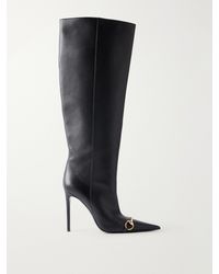 Gucci - Donna 110 Horsebit-Detailed Leather Knee Boots - Lyst