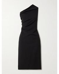 Rick Owens - Athena One-Shoulder Draped Wool-Blend Mini Dress - Lyst
