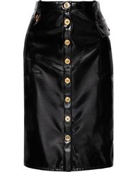 Versace Midirock Aus Vinyl - Schwarz