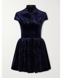 Alaïa - Velvet Minidress - Lyst
