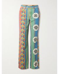 Loewe - Paula's Ibiza Printed Mid-Rise Straight-Leg Jeans - Lyst