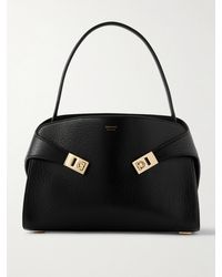 Ferragamo - Sac À Main En Cuir Craquelé À Ornements Hug Maxi - Lyst