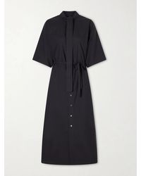 Lemaire - Reversible Scarf-Detailed Cotton-Blend Midi Dress - Lyst