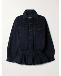 Agolde - Rubik Denim Peplum Jacket - Lyst