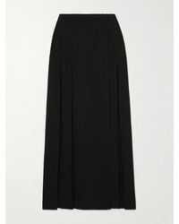 TOTEME - Pleated Crepe Maxi Wrap Skirt - Lyst
